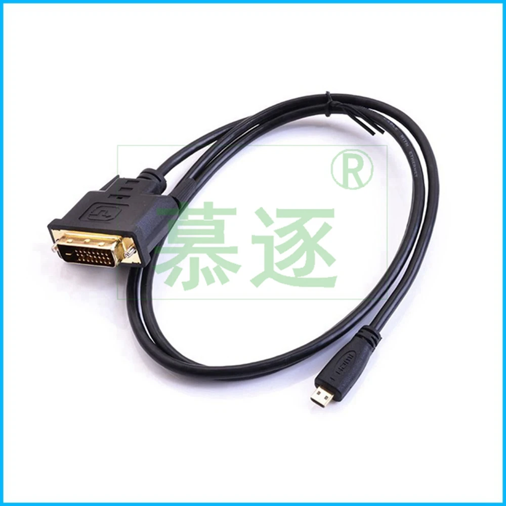 Cable auxiliar Micro HDTV compatible con Cable macho a DVI 24 + 1 Micro HD a DVI, línea de conversión de tasa de transferencia de alta velocidad, gran flexibilidad