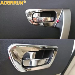 For Nissan Qashqai J10 2007 2008 2009 2010 2011 2012 Car Accessories ABS Chrome Interior Trim Doors Hand Decoration Cover