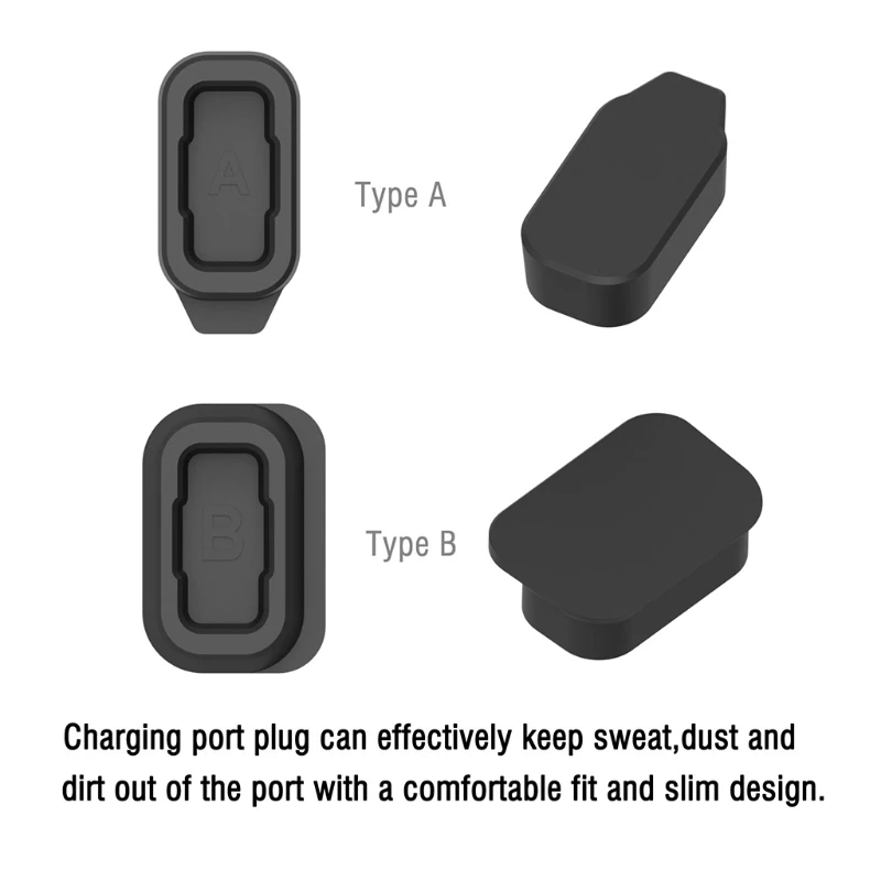 Silicone Dust Plug Anti-Dust Cover Charging Port for Coros APEX 42mm/46mm