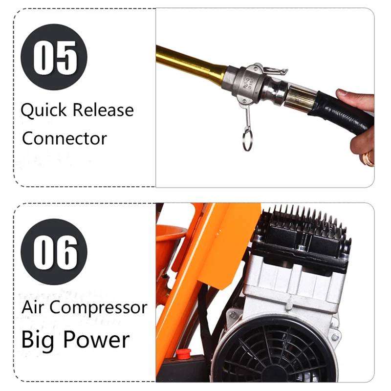Multifunctional Putty Waterproof Coating Sprayer Machine DQ-770 Grouting Spraying Machine Cement Slurry Paint Spraying Machine