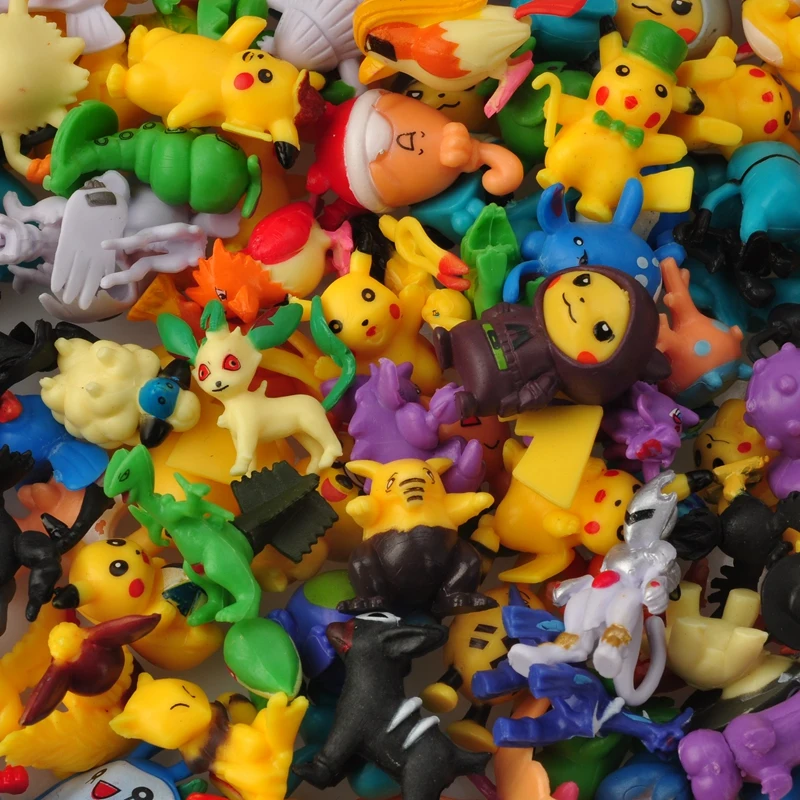 24-144 Pcs Pokemon Action Figure 2-3CM Not Repeating Mini Figures Model Toy Pikachu Anime Kids Collect Dolls Birthday Gifts