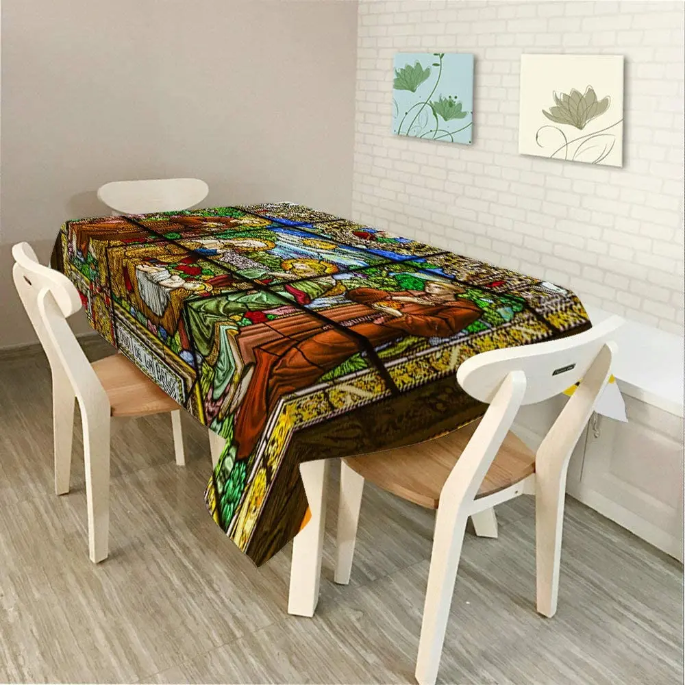 Church Theme Tablecloth Table Cover