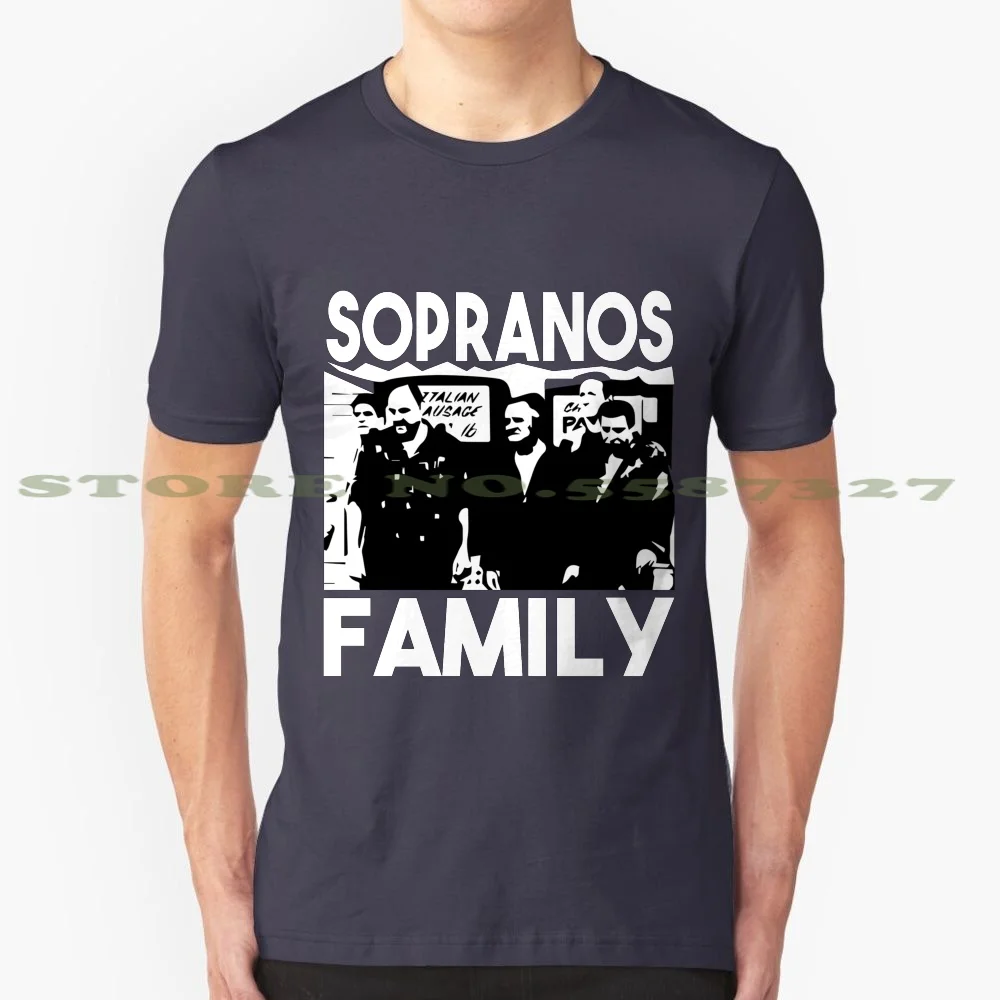 The Sopranos Family 100% Cotton T-Shirt Familia Family Show Hbo Hbogo Chill Sopranos Tony Walnuts Mafia Mafioso Mobster Mob