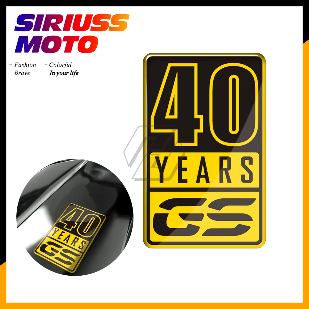 

3D Resin Sticker Case for BMW Motorrad 40 Years GS Sticker F850GS R1200GS R1250GS Decals