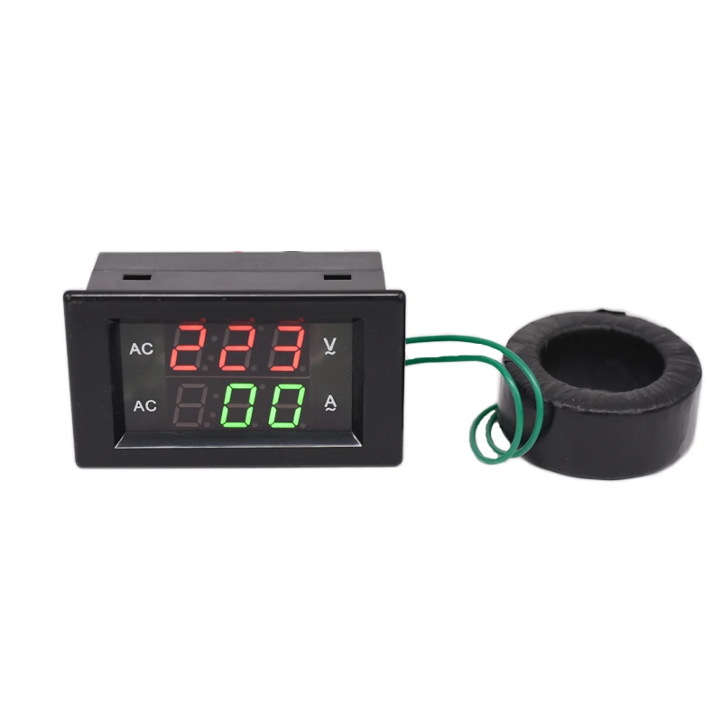 AC0-500V 100A  Voltage Current Meter LED Panel Meter Amperemeter Volt Digital Voltage and current meter YB4835