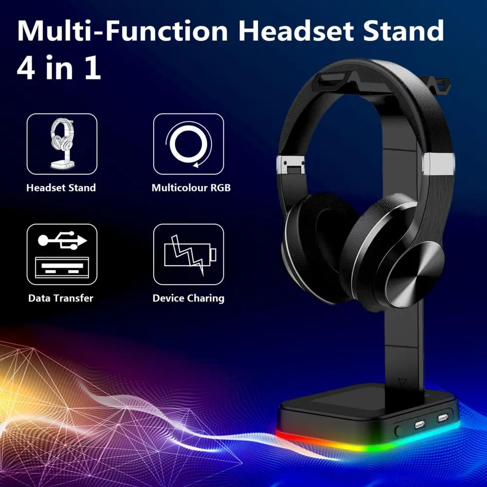 Headset Halter Hohe Qualität USB 2,0 Typ-C Gaming Kopfhörer Vergeben Rack Tragbare Desktop-Organizer Headset Stand