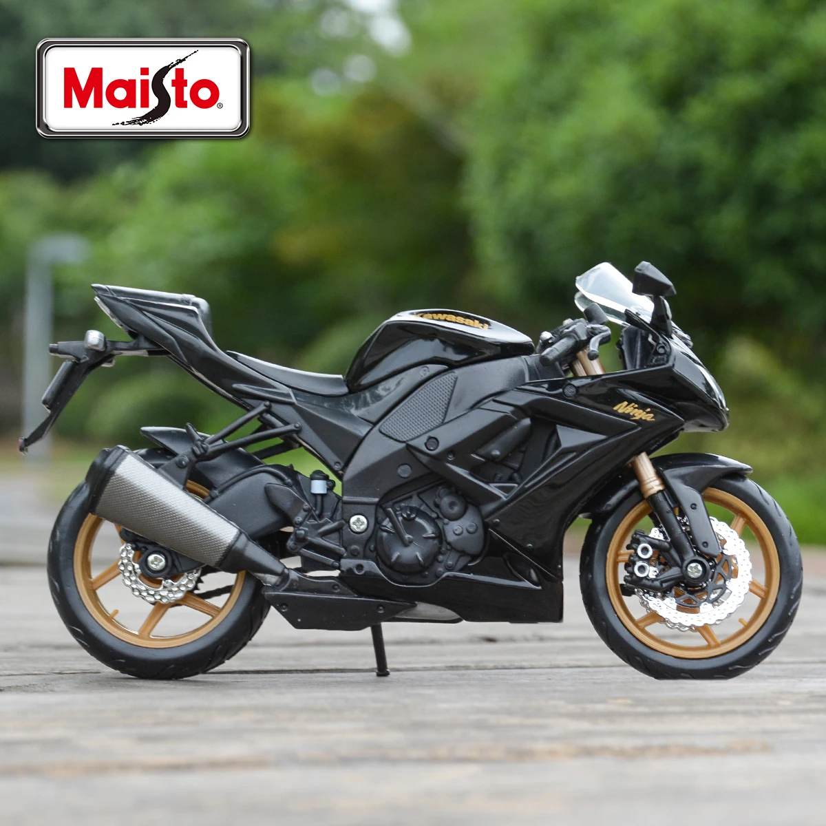 Maisto 1:12 Kawasaki Ninja ZX-10R Black Die Cast Vehicles Collectible Hobbies Motorcycle Model Toys