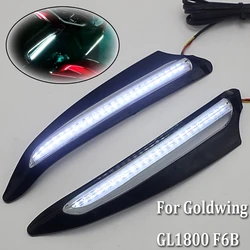 GL GoldWing 1800-embellecedor de ventilación iluminado delantero para motocicleta, Kit de señal de giro de luz LED para HONDA Gold Wing F6B GL1800 2018 2019 2020 2021