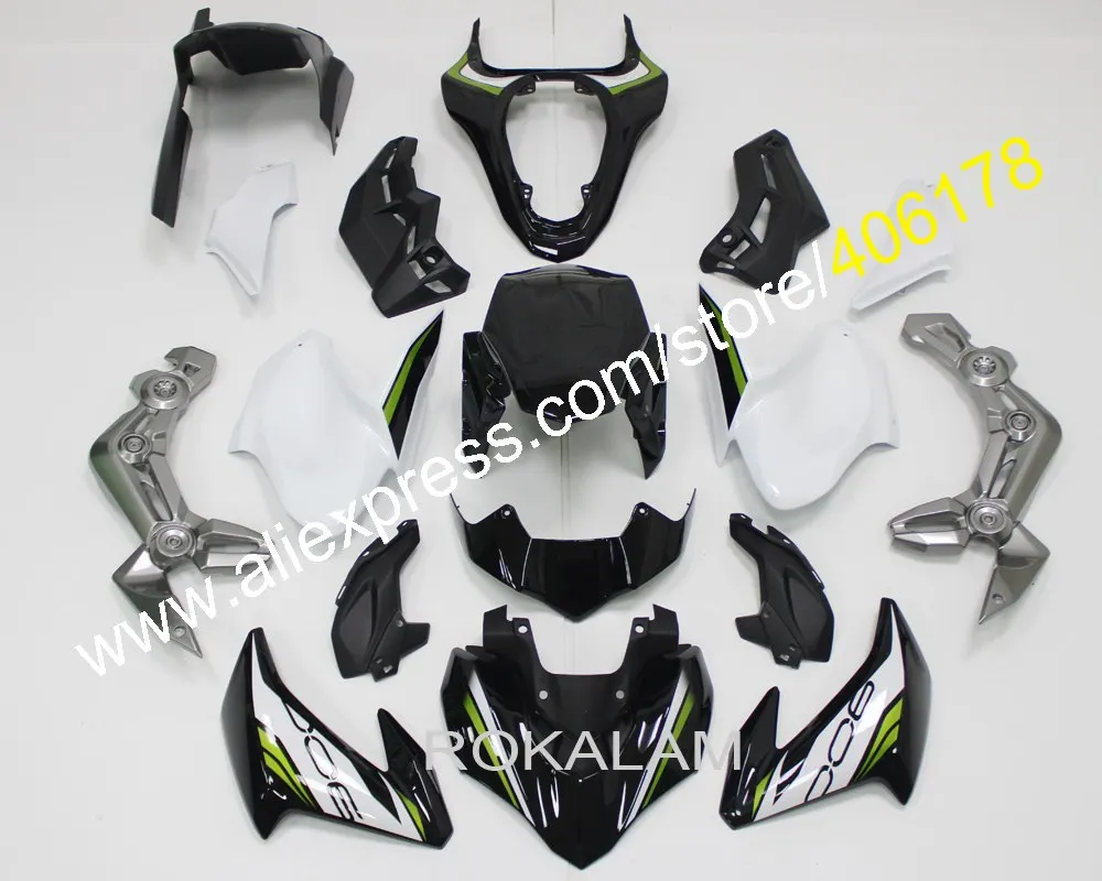 

For Kawasaki Z900 2017 2018 2019 Z 900 17 18 19 White Black Aftermarket Motorbike Fairing Kit (Injection molding)