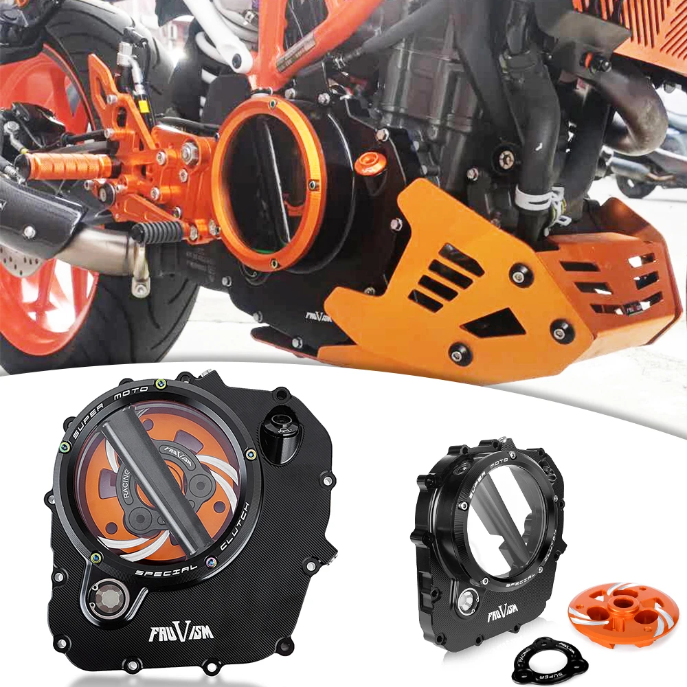 Clutch Cover Engine Racing Spring Retainer R Protector Guard Fit for KTM Duke 390 Duke RC 390 RC390 2018-2020 Pressure Plate Kit