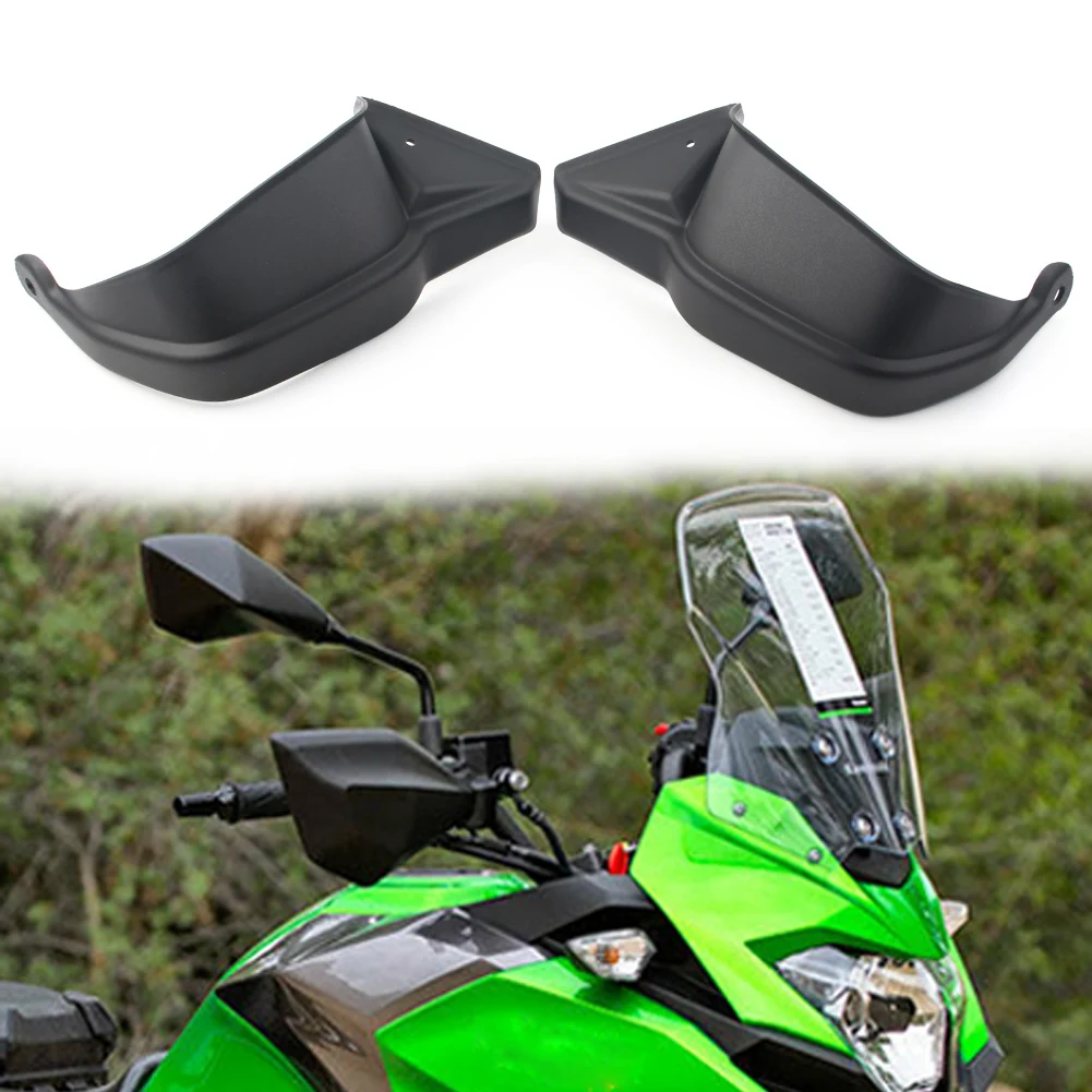 2Pcs Motorcycle Handle Bar Hand Guard Handguard Protector for Kawasaki Versys X-300 2017 2018 2019 2020 Matt Black Plastic