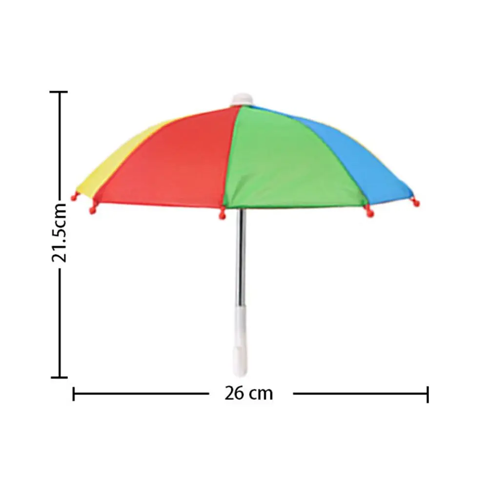 21.5Cm Miniatuur Regenkleding Pop Paraplu Poppen Accessoires Mini Handgemaakte Blythes Speelgoed Poppenhuis Model Speelgoed Kleding Ornament