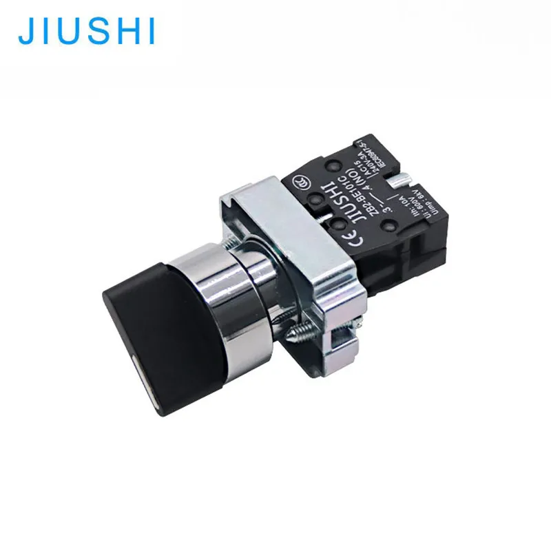 Copper silver point XB2-BD21 high quality 22mm rotary switch 2 position selector push button switch 1NO 380V 10A