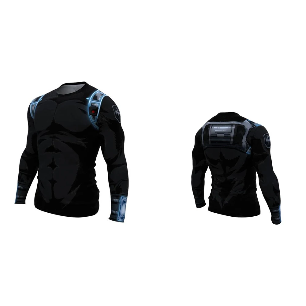 Men's Cycling Base Layers Long Sleeves Compression Quick Dry Fitness Gym Running Bicycle Underwear Tshirts