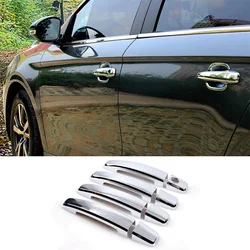 8Pcs ABS Chrome Exterior Door Handle Frame Panel Cover Trim Protector For Chevrolet Captiva Cruze Trax Aveo Sonic Spark Malibu