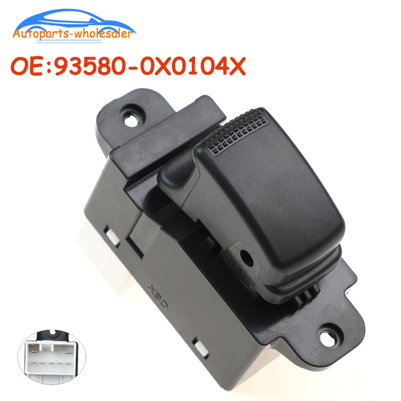 New 93580-0X0104X 935800X0104X For Hyundai i10 Power Lifter Switch Electric Window Button Car Accessories