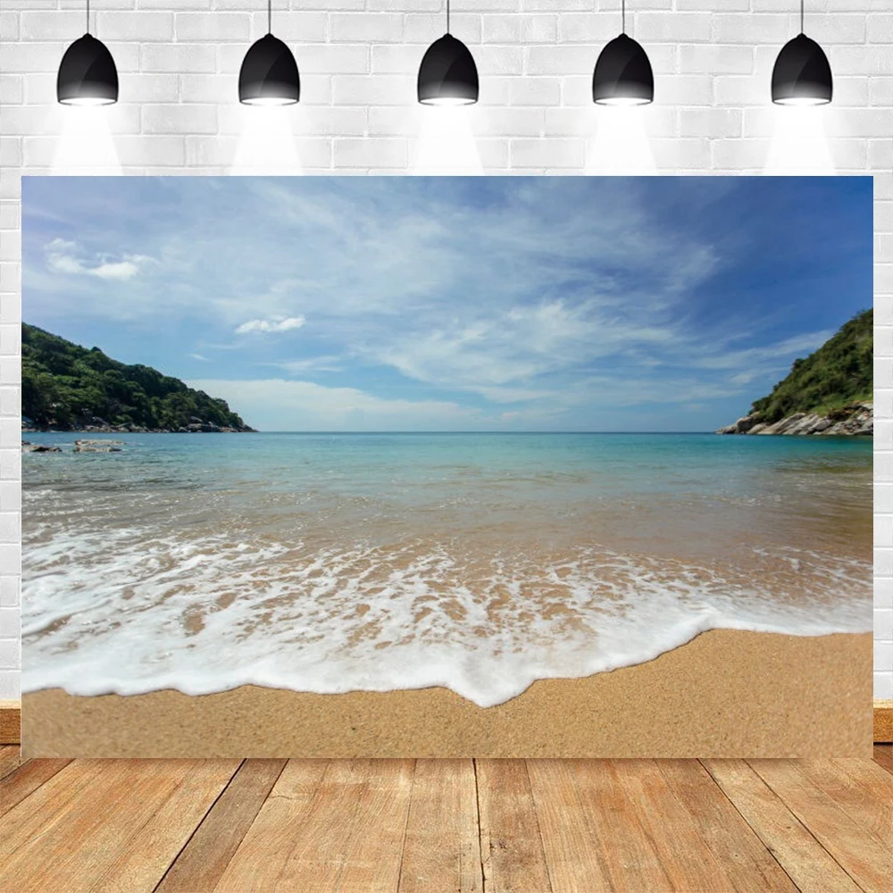 Yeele Concise Summer Sandy Beach Two Hills Backdrop Photography Beautiful Scenery Background For Indoor Photo Studio Photophone