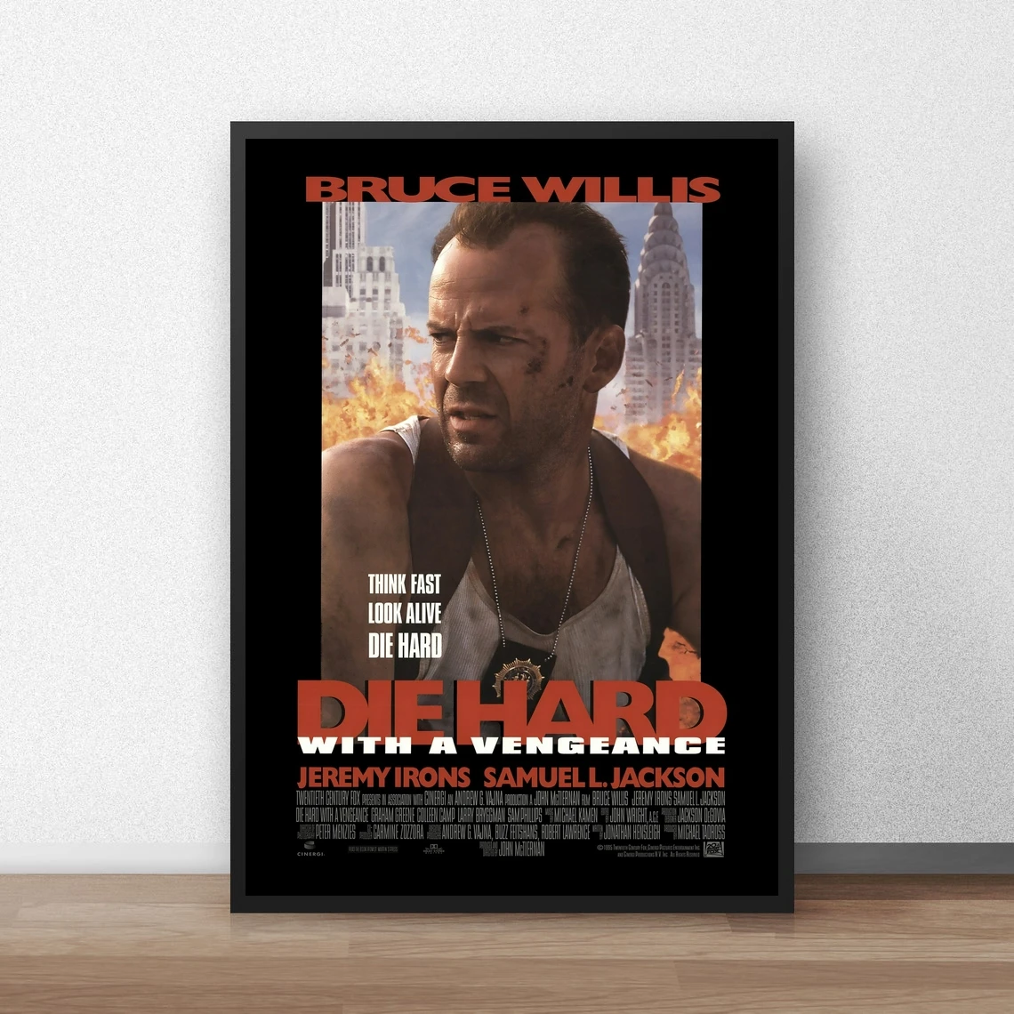 Die Hard - Bruce Willis Classic Movie Poster Canvas Print Home Decoration Wall Painting ( No Frame )