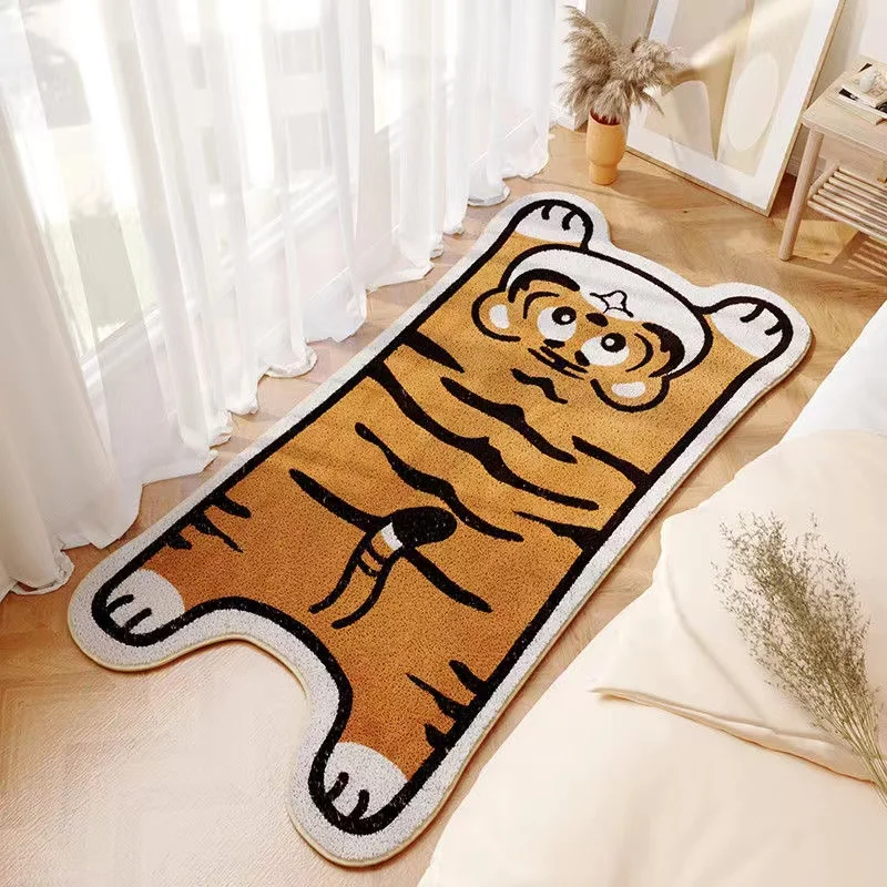 Ins Cartoon Rug Nordic Bedroom Bedside Carpet Cute Dinosaur Soft Floor Mat Sofa Side Carpet Bathroom Non-slip Doormat Home Decor