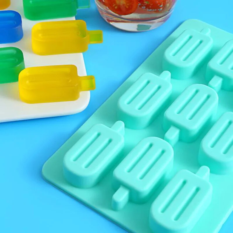 50pcs Silicone Popsicle Mold Ice Cube Mold Ice Bar Creative Ice Tray Mold Home Kitchen Accessories