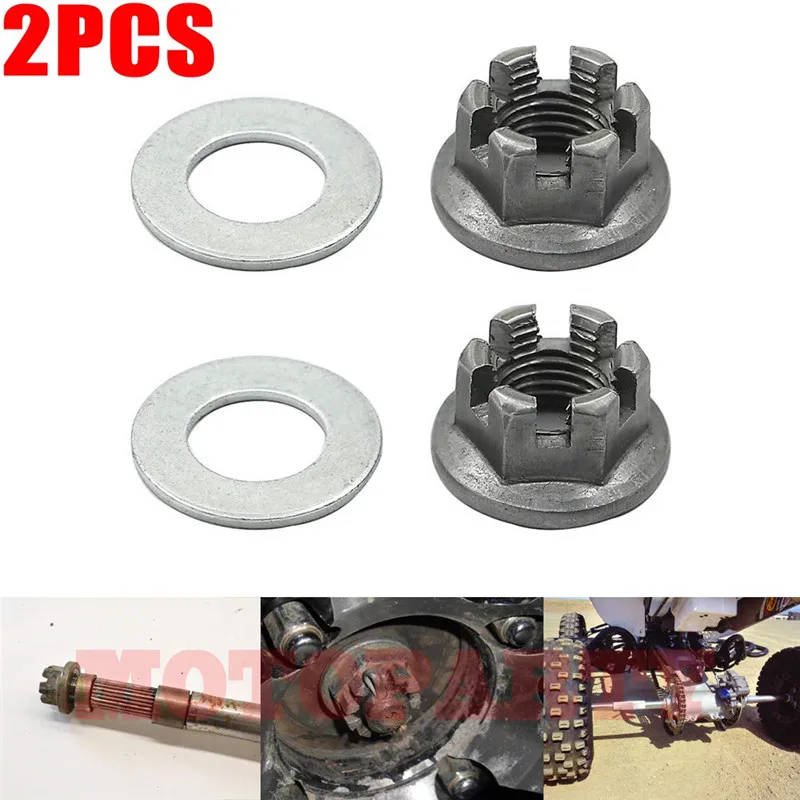 2 śruby z nakrętką piasty tylnej osi do Yamaha Banshee Blaster Raptor Warrior Raptor 350 660 Blaster YFZ450 Breeze Grizzly