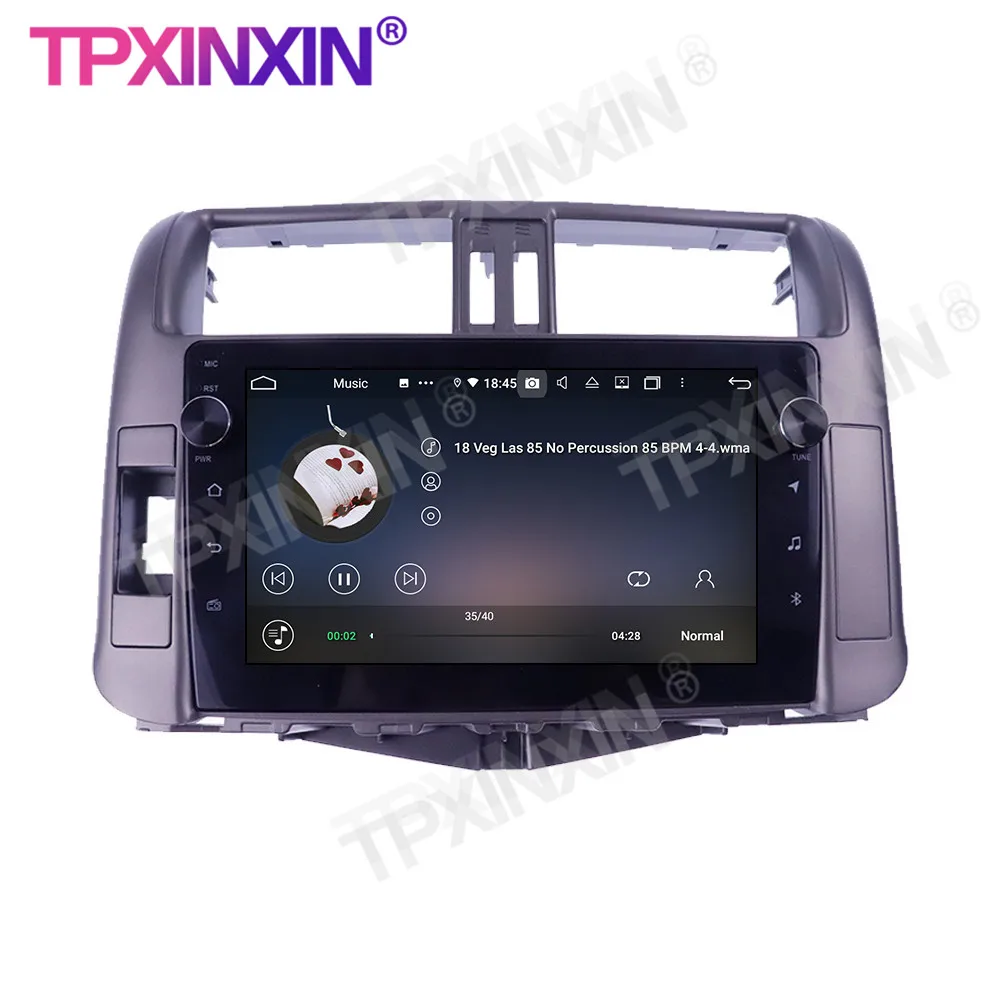 Car Radio 4+128G For Toyota Prado 2010-2013 Android Car Multimedia Player Headunit Audio Radio Navigtion 4G LTE SIM Card DSP