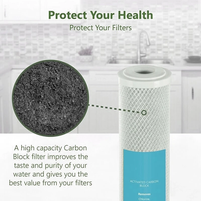 10 "มาตรฐานมะพร้าวบล็อกคาร์บอนกรอง/กรองน้ำเทียน/เปลี่ยน/(CTO Filter) น้ำเครื่องและเครื่องฟอกอากาศ