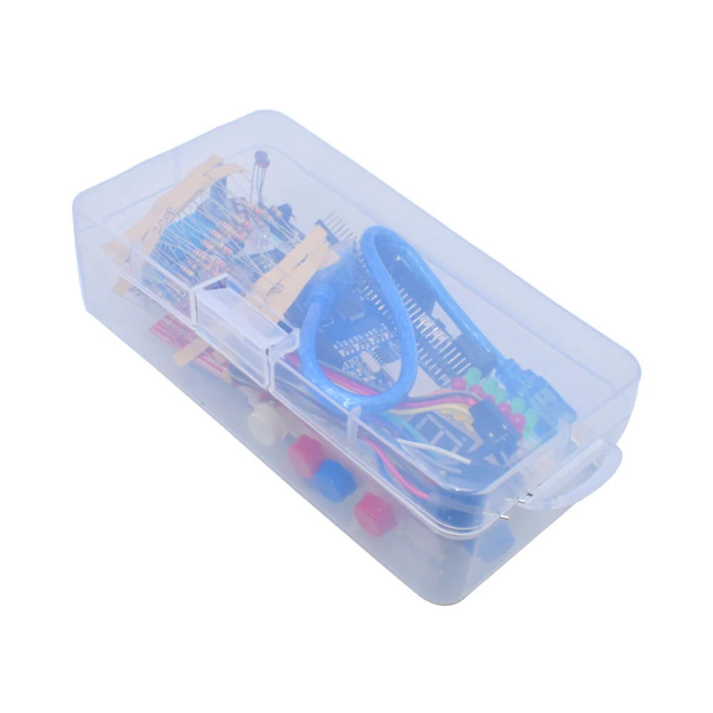 Starter Kit for Arduino Uno R3 Breadboard Basic simple learning kit, sound/water level/humidity/distance detection, LED control