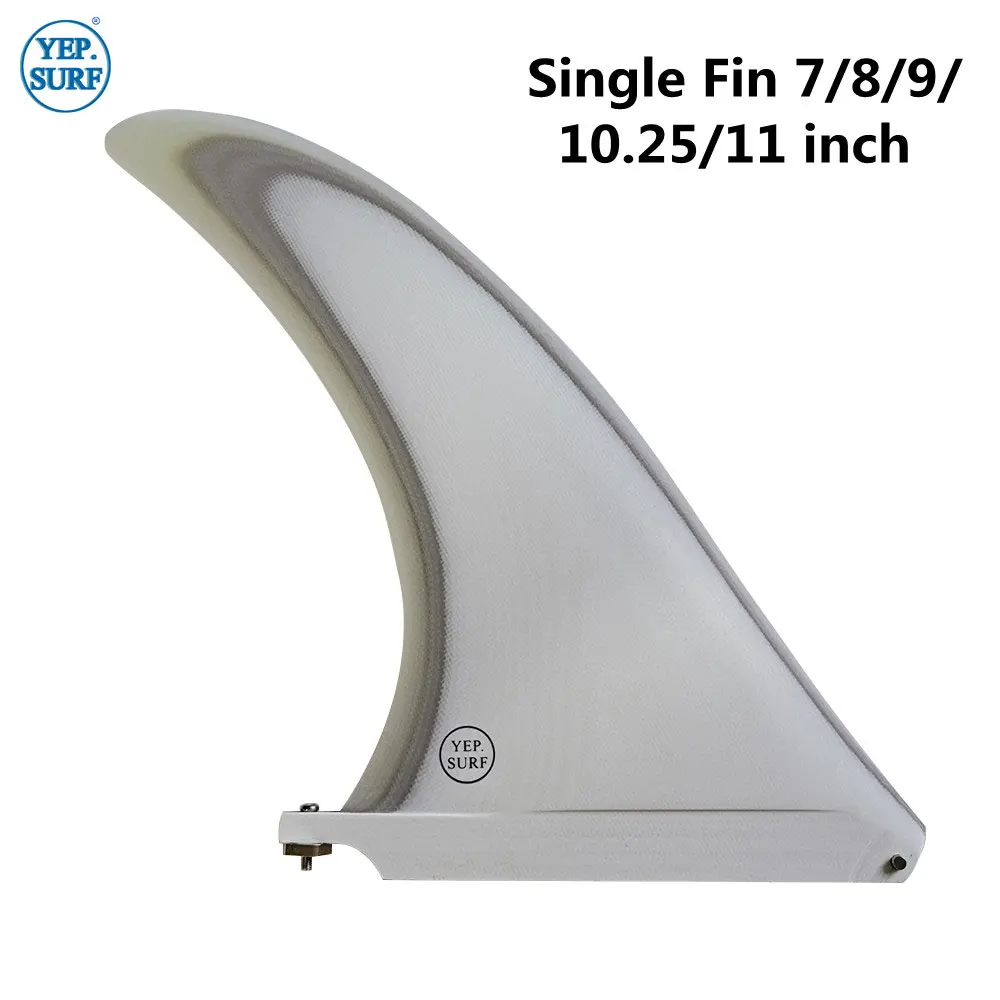 

Paddle board Single Fins Surfboard Fin 7"/8"/9"/10.25"/11 inch Length White Color Center Fins High Sale Fiberglass Fin