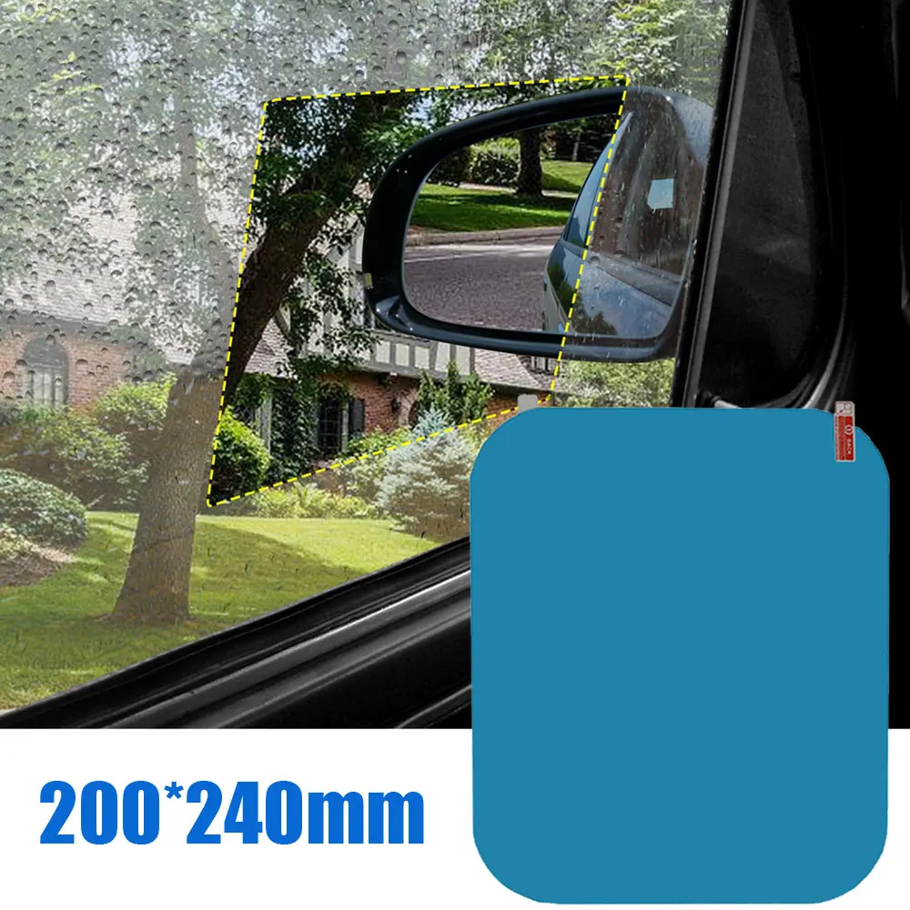 

Car Rainproof Film Rearview Mirror Protective Rain Proof Anti Fog Waterproof Film Membrane Car Tuning Sticker Accessories 1 Pcs
