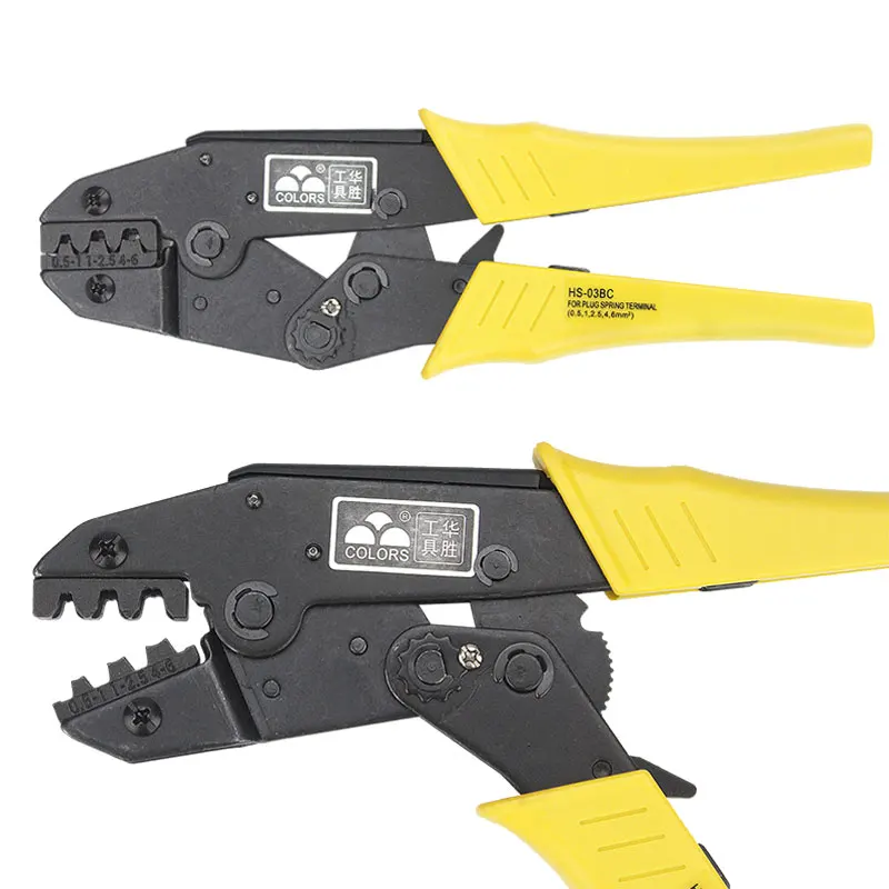 Crimping pliers HS-03BC no insulation/crimping cap/coaxial cable terminals kit 230mm clamp tools