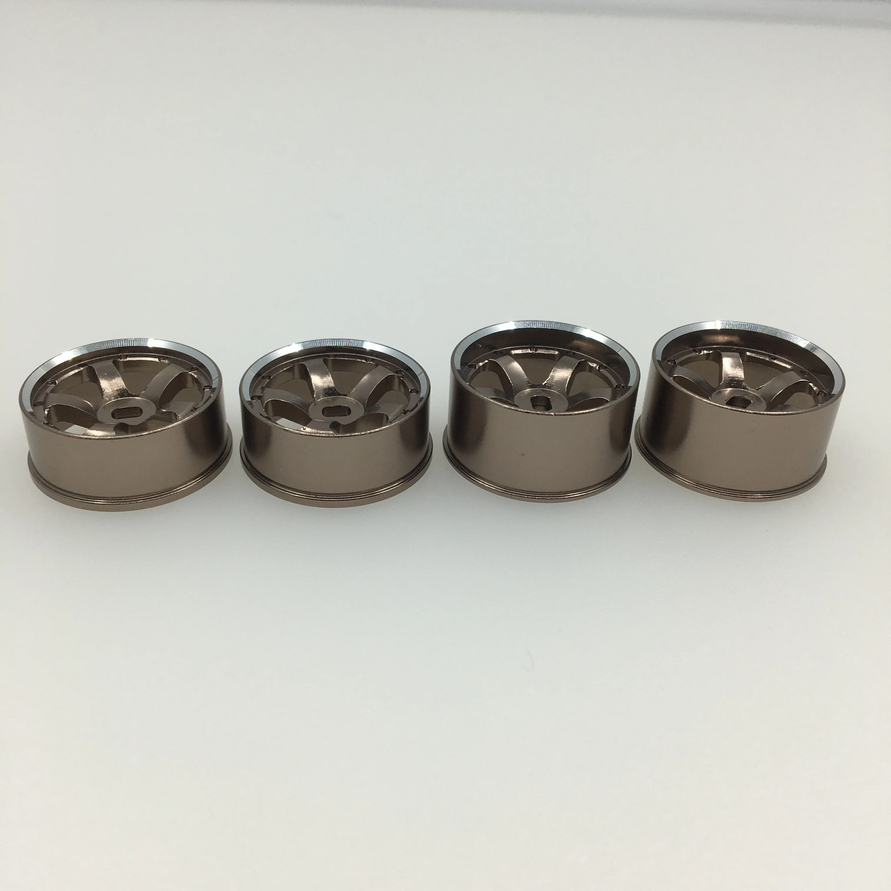 4Pcs  20mm Metal Five bells Wheel Hub for MINI-Q BZ DRZ AMZ XRX Kyosho Mini-Z AWD MA020 Wltoys K989