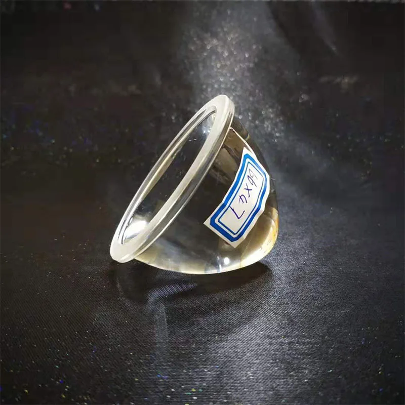 LED Lens 66mm LED Convex Lens Condenser Optical Focusing Plano-Convex Glass Lens