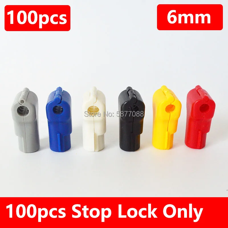 100pcs Stop Lock For Hanging Merchandise On Hooks Display Peg Hook Security Little Red Lock 6mm