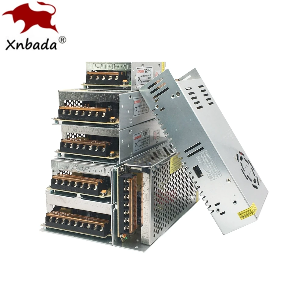 DC12V 1A 2A 3A 5A 6.5A 8.5A 10A 12.5A 15A 16.5A 20A 25A 30A 40A 50A 60A Led Power Supply Transformer Led Power Driver Adapter