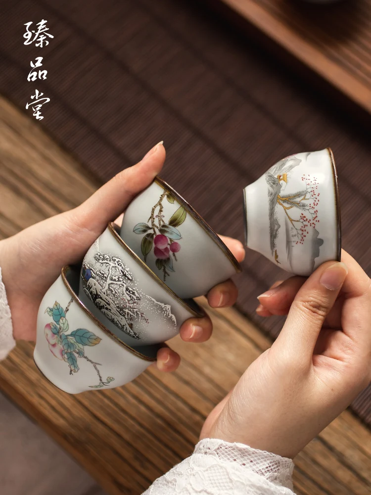 

Flower Design Ceramic Retro Vintage Tea Cup Small Mugs Coffee Cups Ceramic Ceremony Creative Filizanki Do Herbaty Tea Set