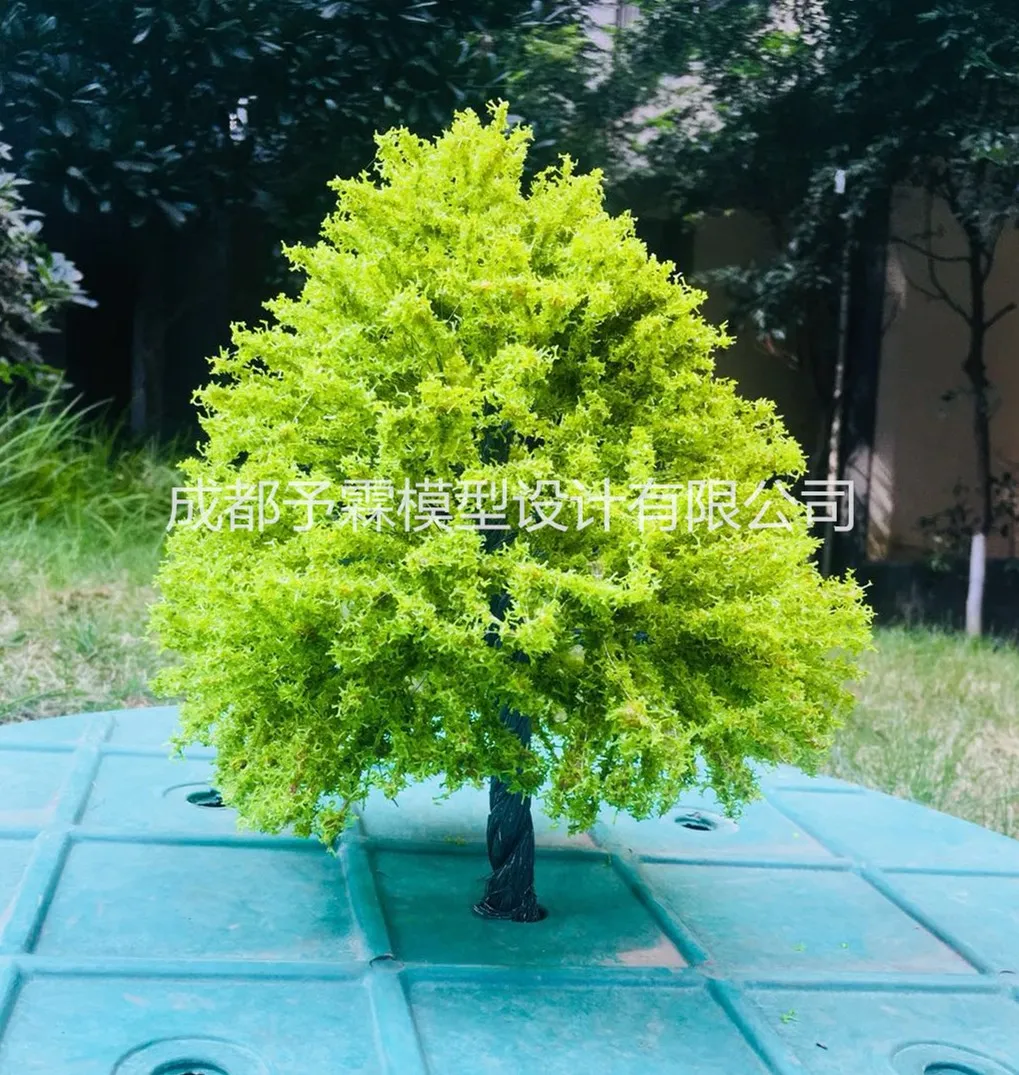 25-30 cm railway road model tree military layout building model forest green tree