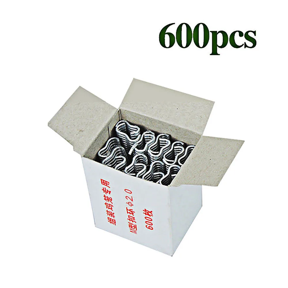 1Set Hog Ring Plier Tool and 600pcs M Clips Staples Chicken Mesh Cage Wire Fencing Caged Clamp Poultry Supplies