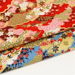 Promotion Hot Sale Stamping Cotton Fabric 100% Cotton 150cm Japan Style for Kimono Curtain Apparel