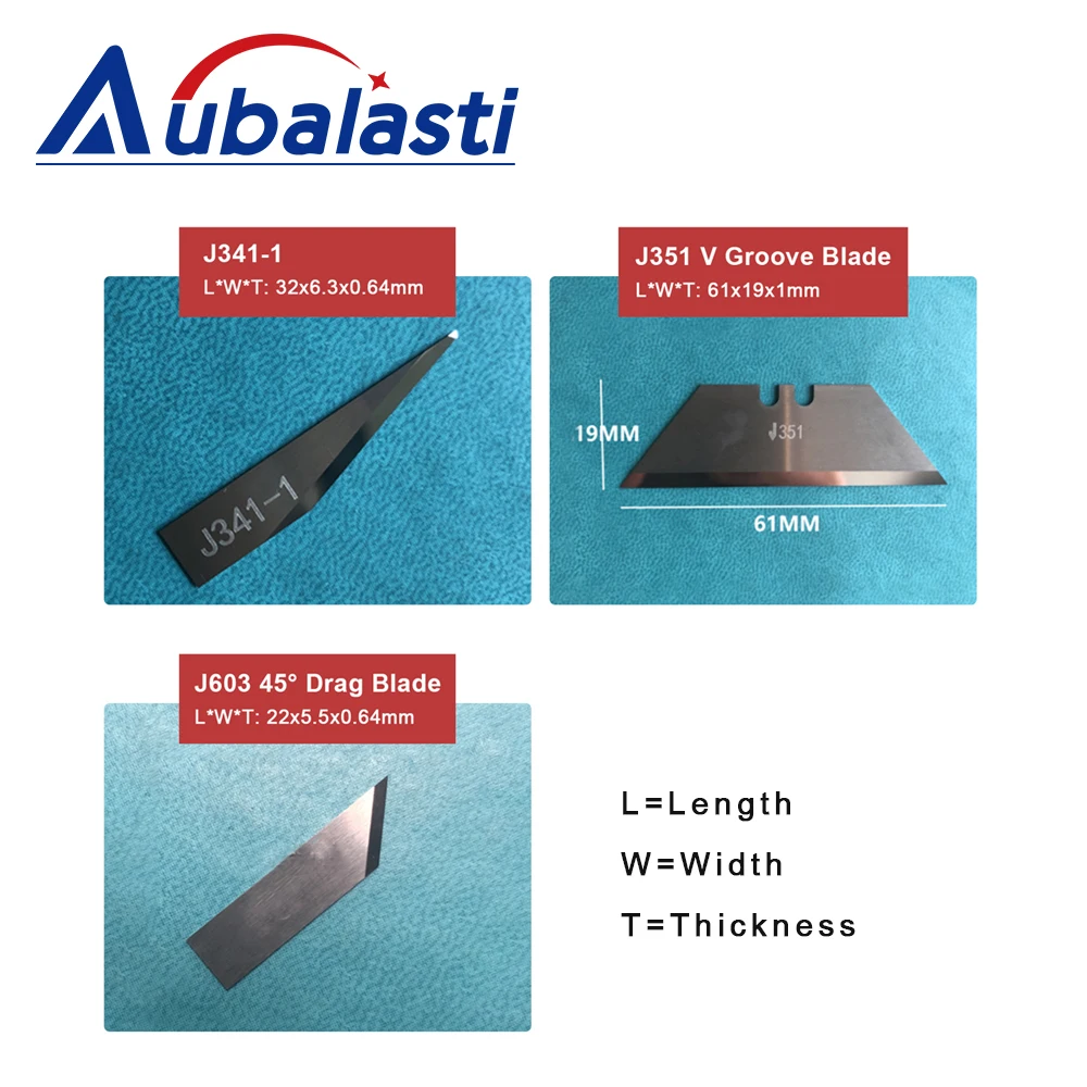 Aubalasti JingWei الاهتزاز شفرة سكين 16 درجة 26 درجة 45 درجة للإعلان الاهتزاز ماكينة قطع السكين