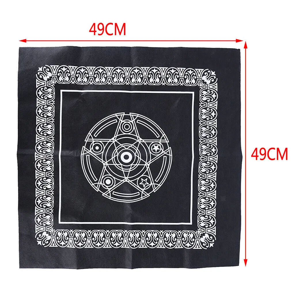 1pc New Pentagram Tarot Table Cloth Table Cloth Decor Divination Tapestry Tarot Card Tablecloth Altar Cloth Board Game Card Pad