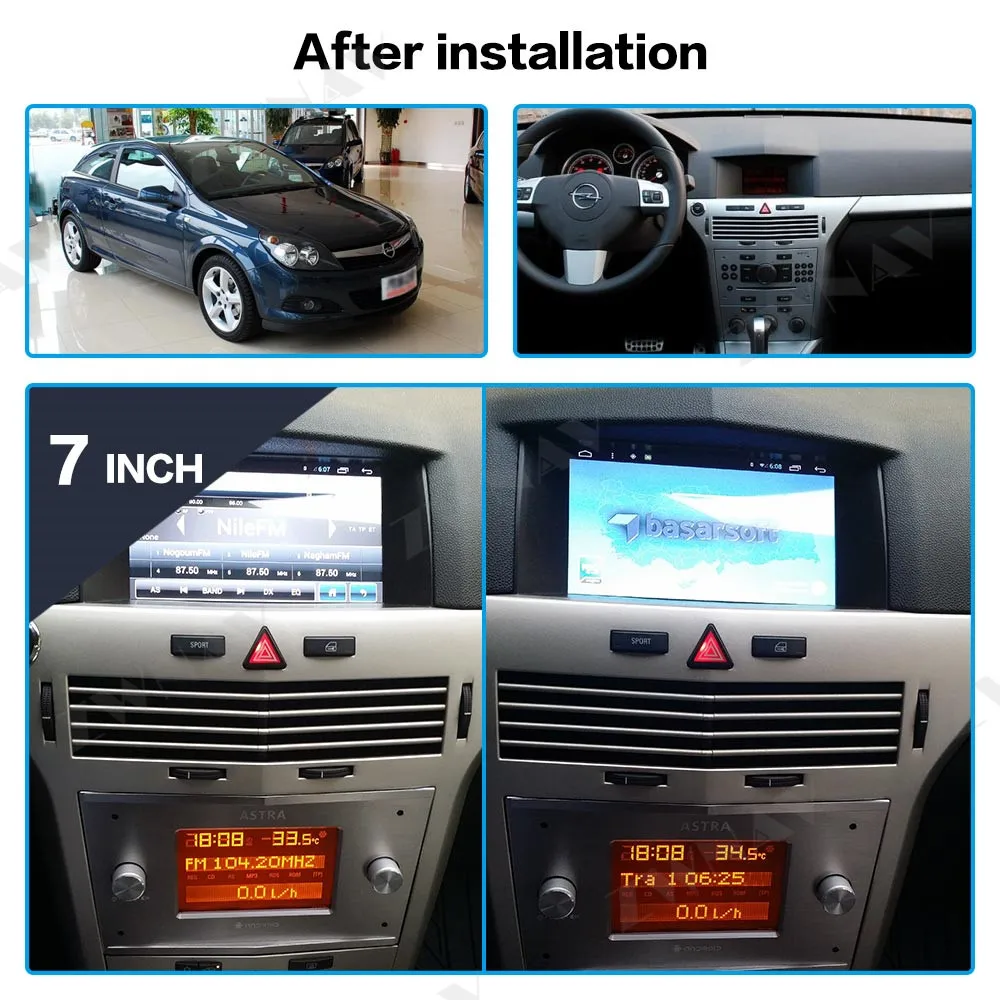 2 Din Android For Opel Astra H 2006 2007 2008 2009 2010 2011 Car DVD Player GPS Navigation Headunit Radio HD Multimedia Screen