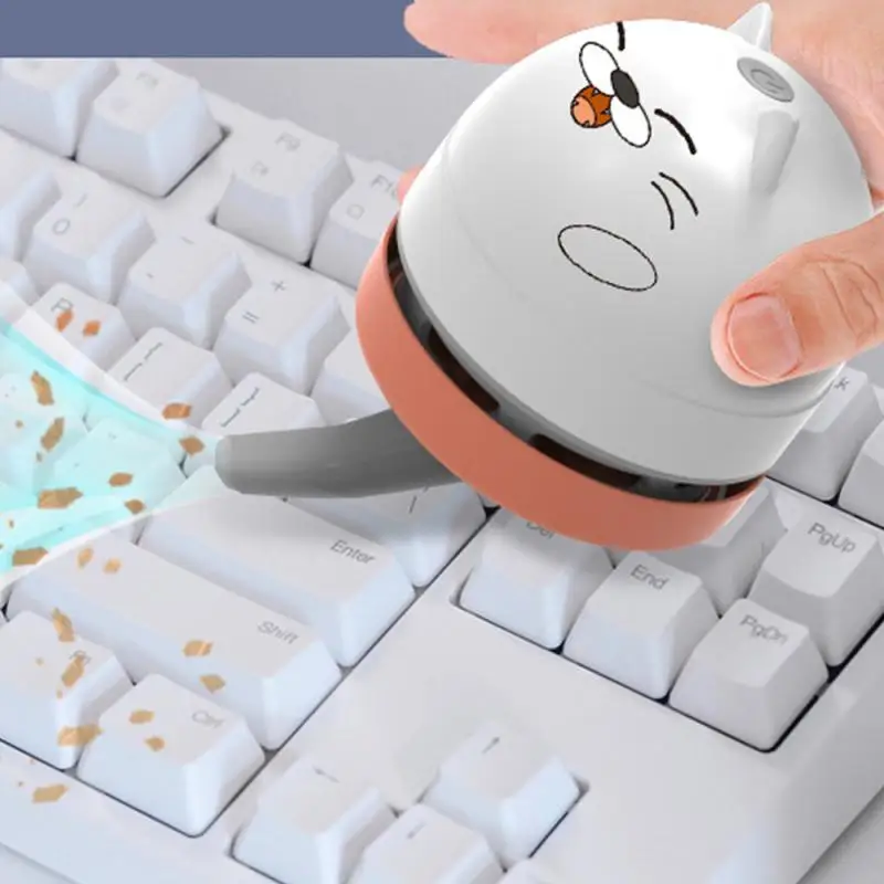 Mini aspirateur de bureau avec chargement USB, poignées de table amovibles, nettoyeur de poussière pour livres, miettes, piano, ordinateur