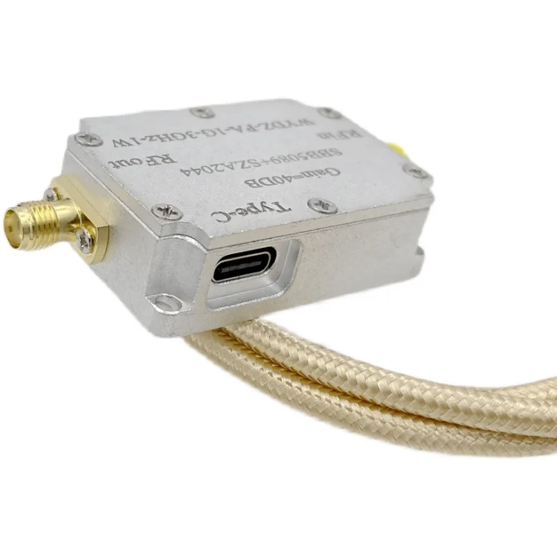 SBB5089+SZA2044 1000M TO 3000MHZ 2.4GHZ 1W Microwave RF power amplifier 30DB FOR 2.4G wifi SDR Ham Radio AMP TYPE-C