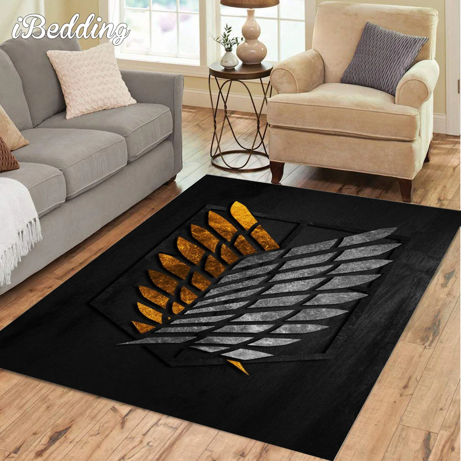 Attack Titan Carpet for Living Room Japanese Anime Bedroom Carpet 3d Printed Large Area Rug Non-slip Floor Mat for Home Decor