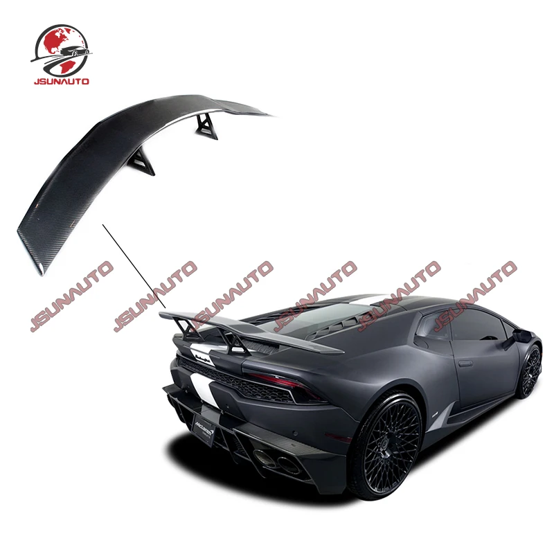 

Carbon Fiber Rear Spoiler For Lamborghini Huracan M Style Body Kit Rear Wing Tail Spoiler For Lp580 Lp610 2014-2018