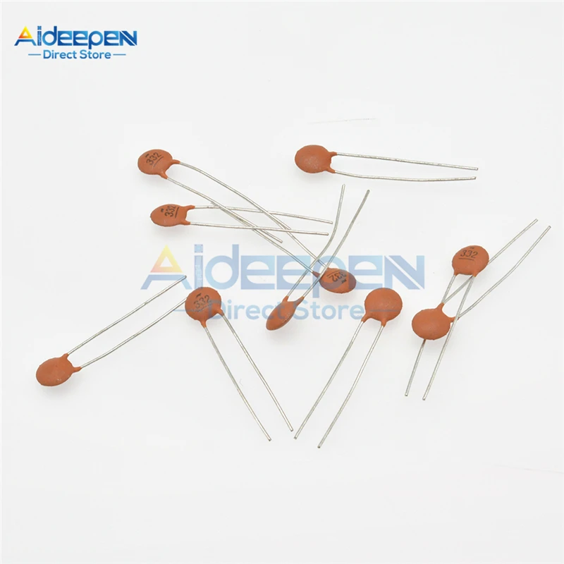 세라믹 커패시터 세트, 50V, 2PF-100NF, 30 값 * 10 개, 3PF, 5PF, 47PF, 68PF, 100PF, 1NF, 1.5NF, 2.2NF, 47NF, 68NF, 로트당 300 개
