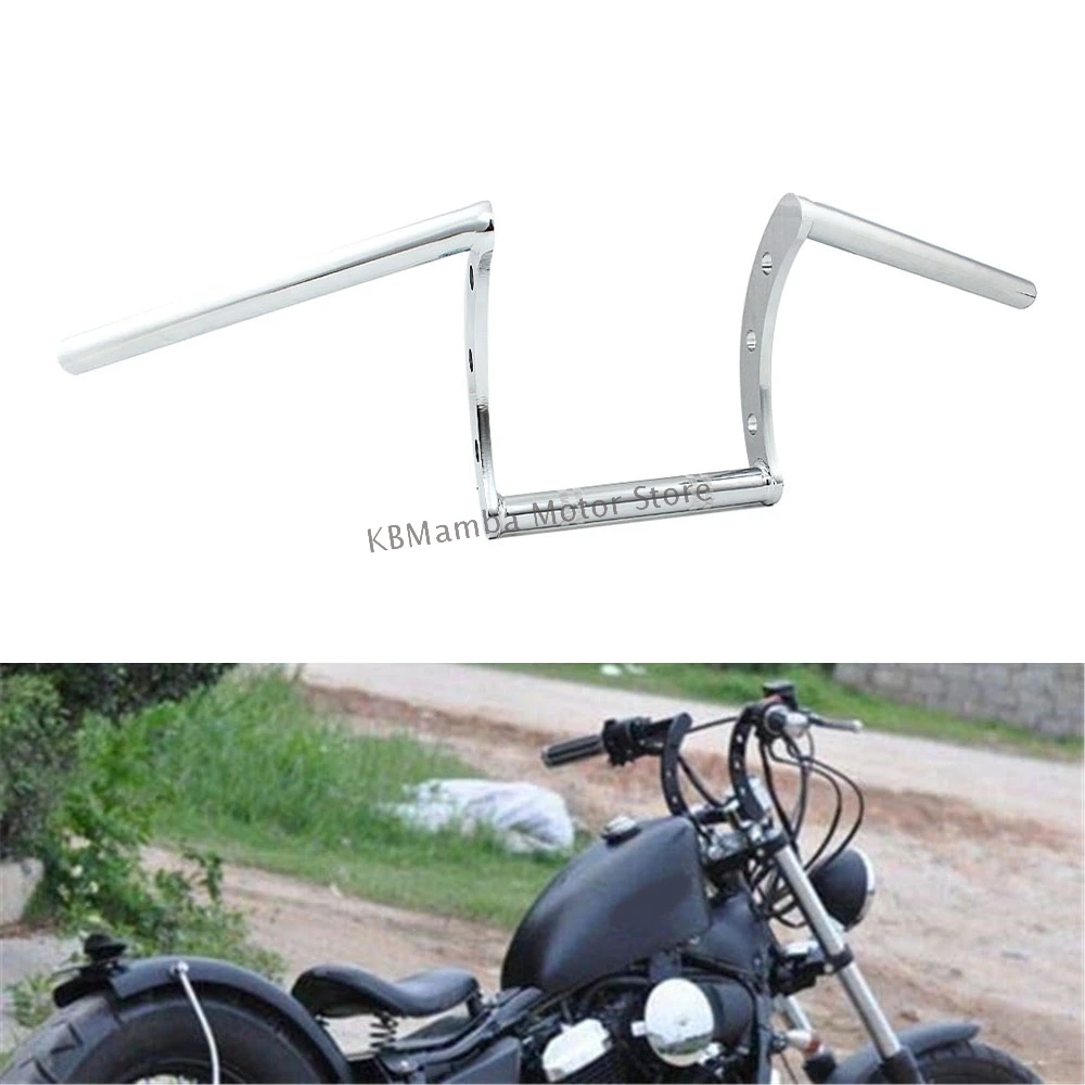 

Motorcycle 1" 25mm Chrome Steering Wheel Handlebar Drag Bar Handle Bars For Harley Sportster XL 883 1200 Dyna Chopper Bobber