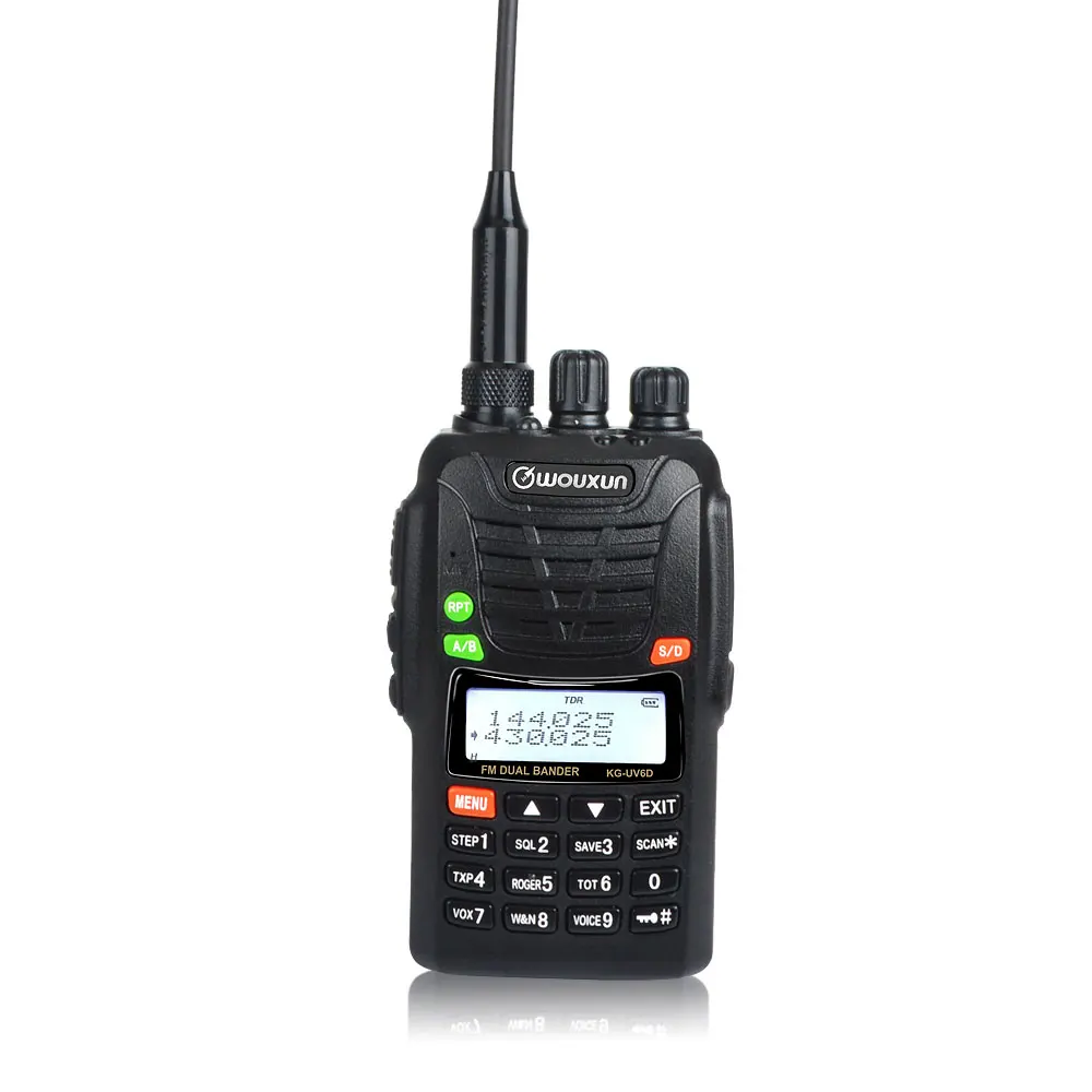 

WOUXUN KG-UV6D Dual Band FM VHF/UHF 136-174.995MHz 400-479.995MHz 199channels Amateur Ham Walkie Talkie IP55 waterproof