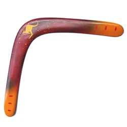Handmade Wooden Boomerang Throw and Catch Flying Disc for Outdoor Games Lawn Toys